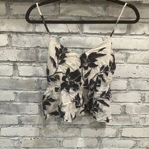 Floral Print Spaghetti Strap Top